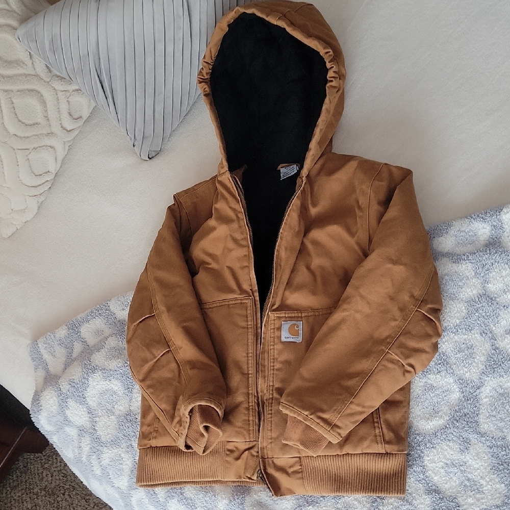 Boys Carhartt Brown Hooded Jacket
